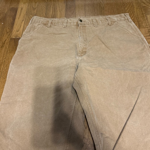 Vintage Carhartt Pants Mens 44x30 Brown Carpenter Workwear Made in USA 80s B11 - Picture 2 of 7
